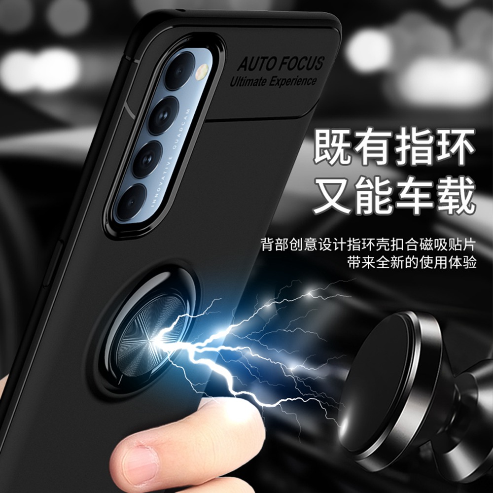 Ốp điện thoại có nhẫn đỡ nam châm cho Oppo Reno 4 Pro 4g Reno4 4g