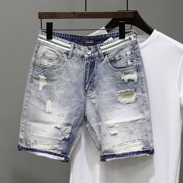 Quần Short , Quần Sọt Jean Nam Clend Fashion Chất Liệu Demin Co giãn Thoáng Mát Thời Trang Cao Cấp QE1