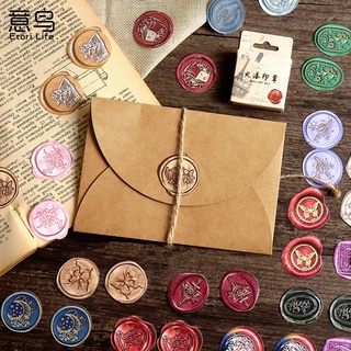 Bộ 46 Miếng Dán Niêm Phong Bì Thư Phong Cách Vintage