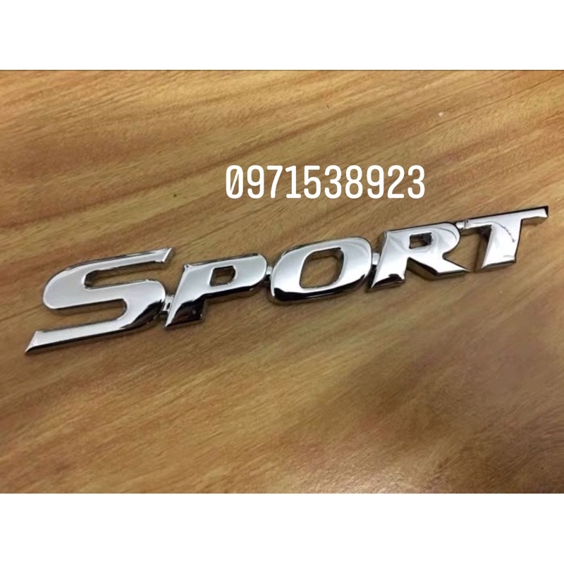 Tem chữ SPORT dán thân xe hàng cao cấp