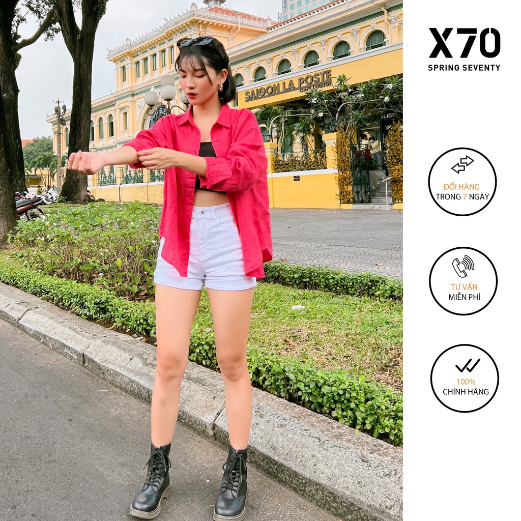 Áo Sơ Mi Nữ Linen Nhiều Màu Sắc Thời Trang X70 - 01540003