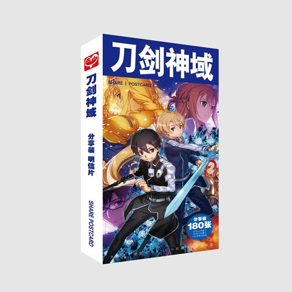 Bộ Postcard Hộp ảnh Anime Sword Art Online 180 pcs