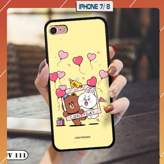 Ốp lưng điện thoại iPhone 7/ 8 - lưng nhám viền dẻo