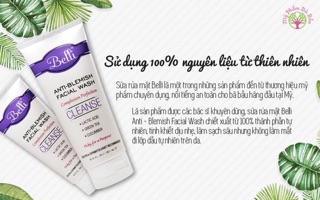 Sữa rửa mặt ngăn ngừa mụn Belli