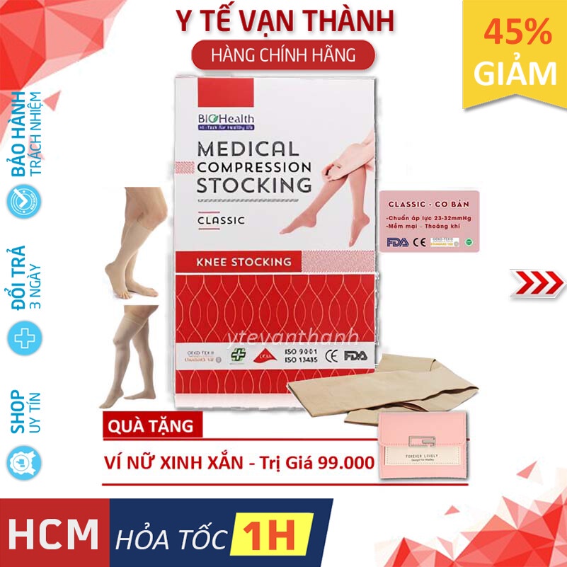 ✅ Vớ Suy Giãn Tĩnh Mạch (Tất Y Khoa)- Biohealth Medical Compression Stocking Classic -VT0717