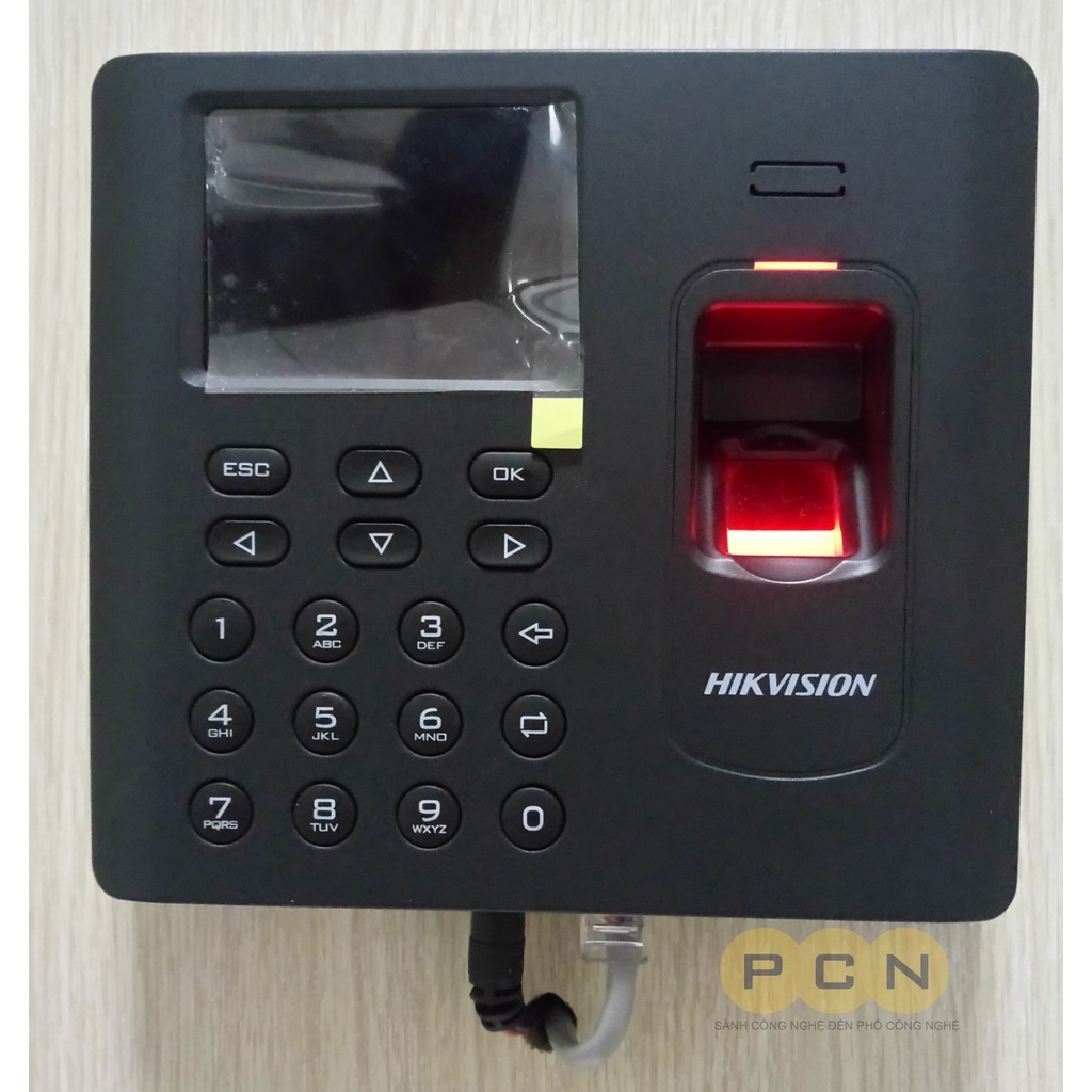 Máy chấm công vân tay Hikvision DS-K1A802AMF, kết nối Wifi