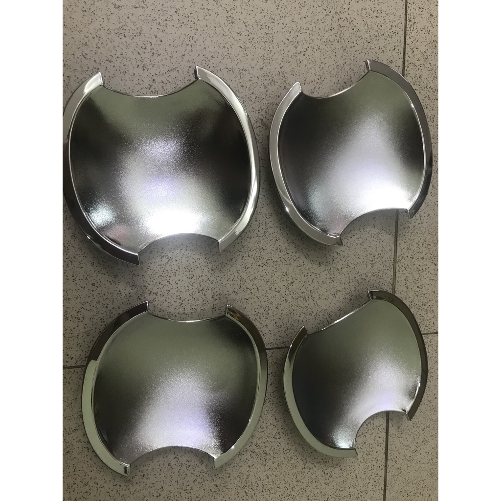 Bộ 4 ốp hõm cửa tròn mạ crom  xe Kia Forte 2008-2014