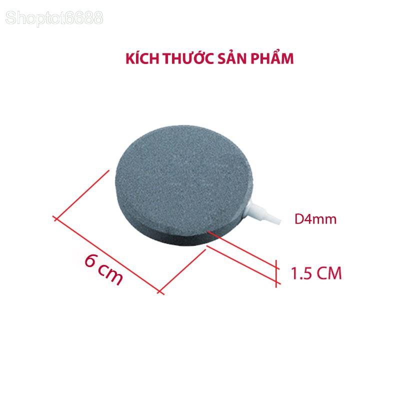 ĐẦU ĐÁ (ĐĨA SỦI) TẠO SỦI BỌT KHÍ Ô XY CHO BỂ CÁ CẢNH D6CM (TRÒN DẸT) (Kho hàng Hà Nội)