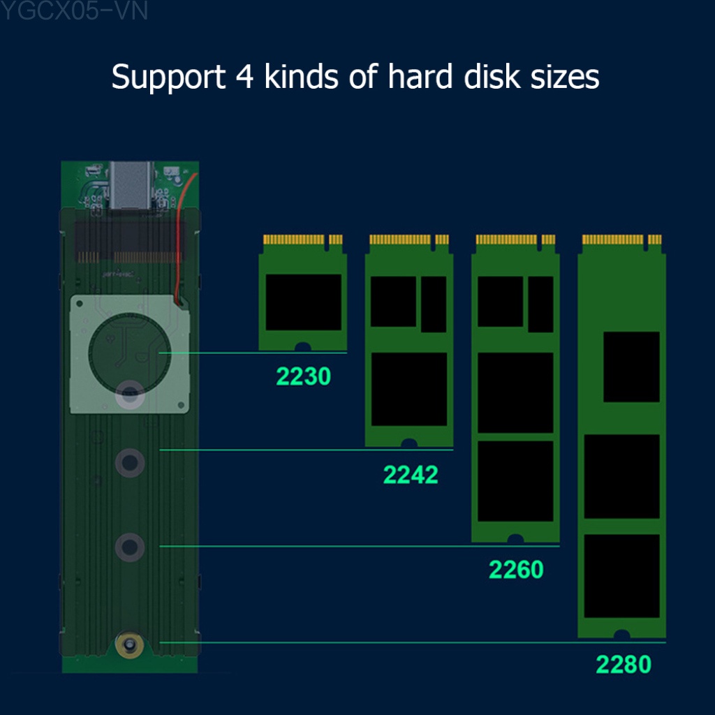 Quạt Tản Nhiệt Bằng Hợp Kim Nhôm Cứng M.2 Có Đèn Led Rgb M2 Ssd Cho Sata Nvme | BigBuy360 - bigbuy360.vn