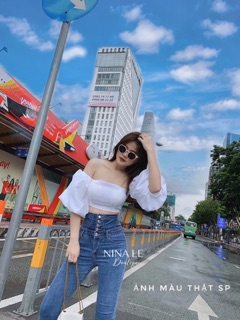 Quần jean đan dây lưng 5 nút siêu cao