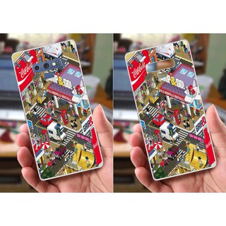 Ốp lưng Samsung Note 9 (dẻo viền trắng trong) - Brands