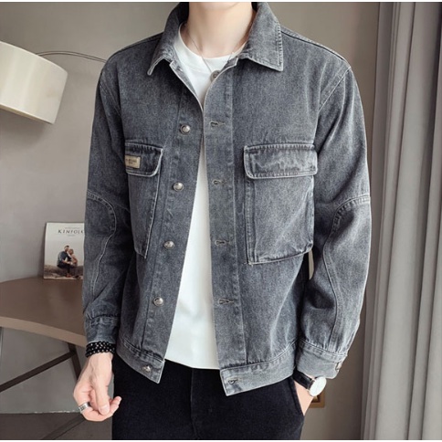 Áo Khoác Tay Dài Dáng Rộng Đơn Giản Trẻ Trung Dễ Phối Đồ Thời Trang Công Sở Mới Cho Nam Hàn Quốc áo khoác nam đẹp fashion áo khoác nam big size simple áo khoác bomber from rộng