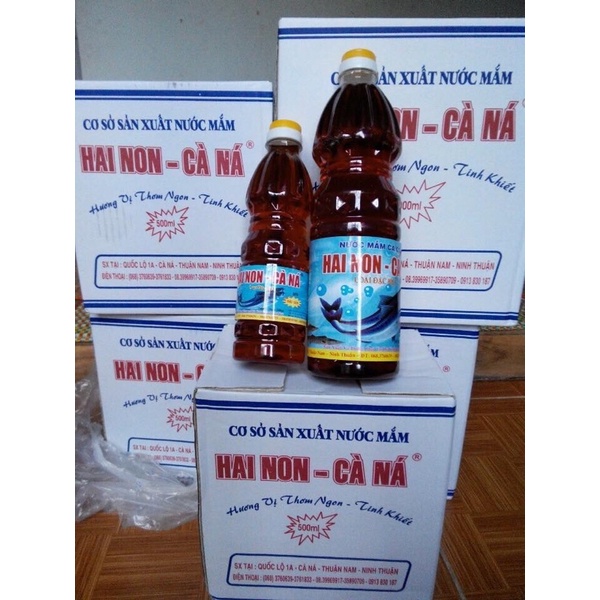 Nước mắm truyền thống HAI NON CÀ NÁ 25 độ đạm thùng 3l
