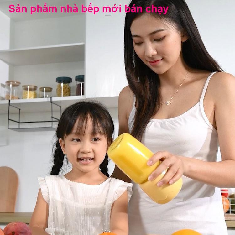 Little Bear Juice nhỏ Mini Máy ép trái cây gia dụng Sạc điện Nước Cup Sinh viên