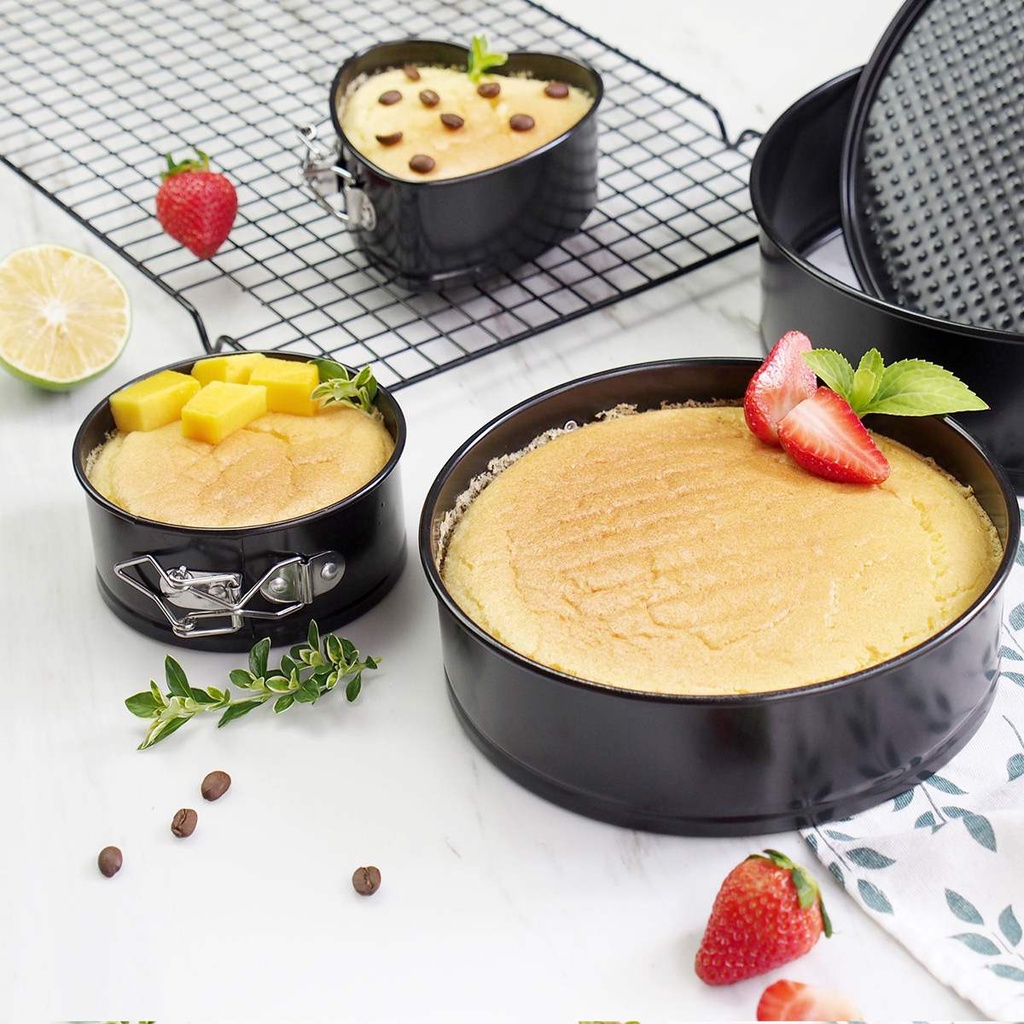 Khuôn tròn có khóa (Springform) làm bánh mousse, bánh gato