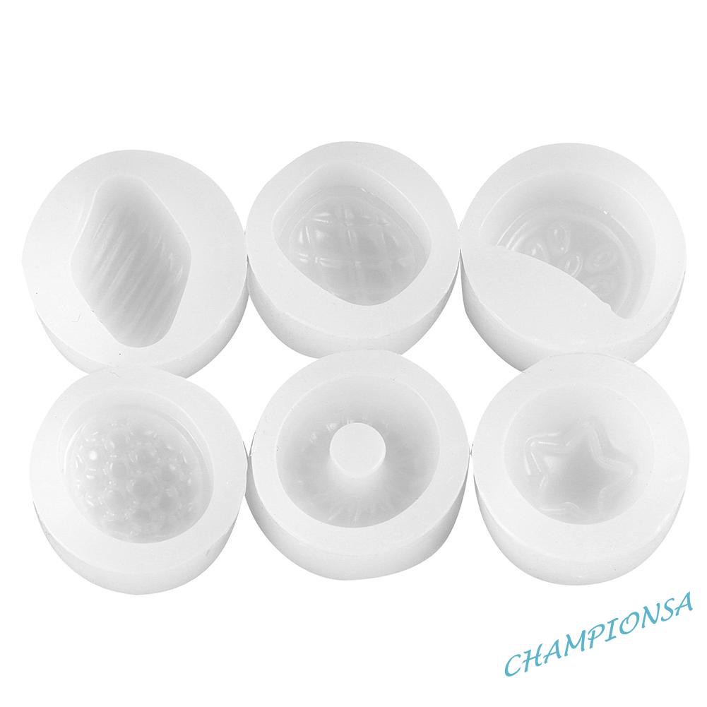 Bộ 6 Khuôn Silicone Làm Bánh Tạo Hình Trái Cây