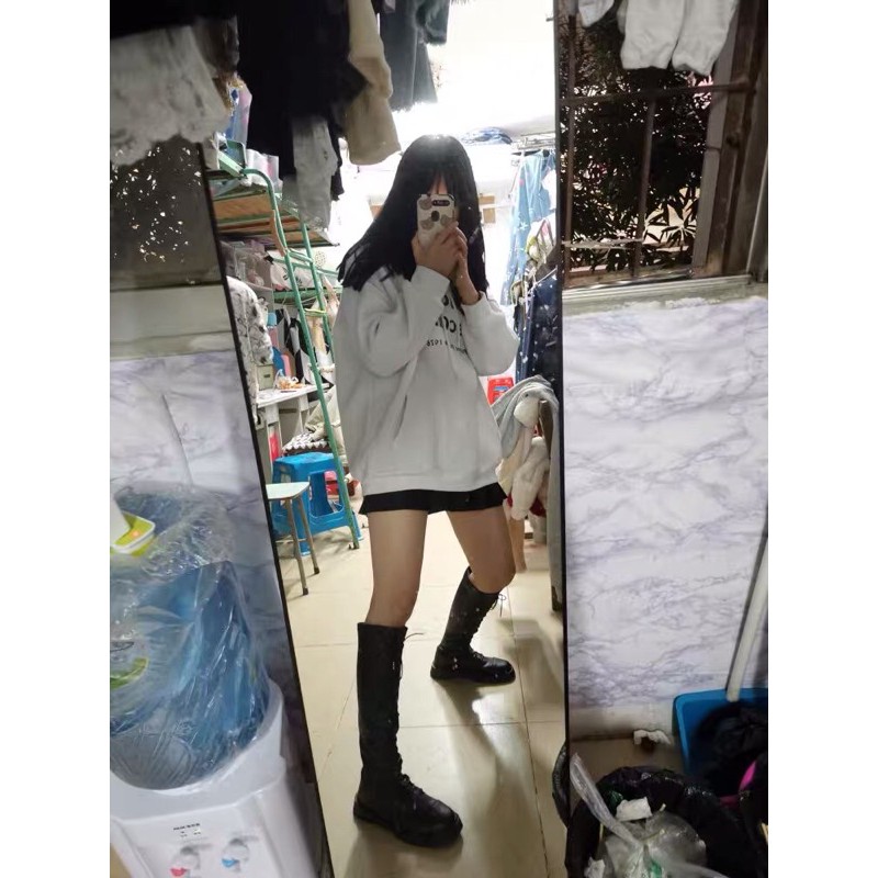 (Sẵn 36 38 39)🔥Boots đùi nữ đan dây cao ôm chân sang chảnh - 2 ảnh thật cuối | BigBuy360 - bigbuy360.vn