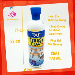 Dung dịch API STRESS COAT+ giảm Stress khử độc nước hồ cá chai 473 ML