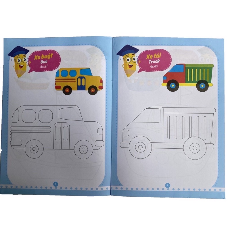 Sách Bộ Sách Tô Màu Dành cho trẻ từ 3 4 tuổi