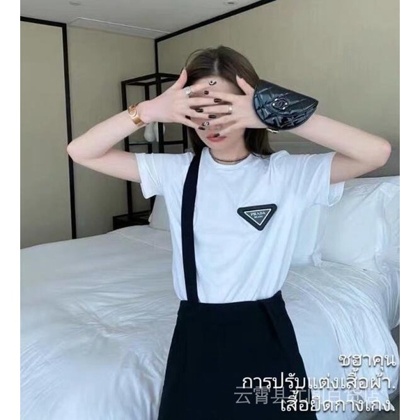 Áo Thun Tay Ngắn Cổ Tròn In logo Tam Giác Thời Trang Cho Nam Và Nữ