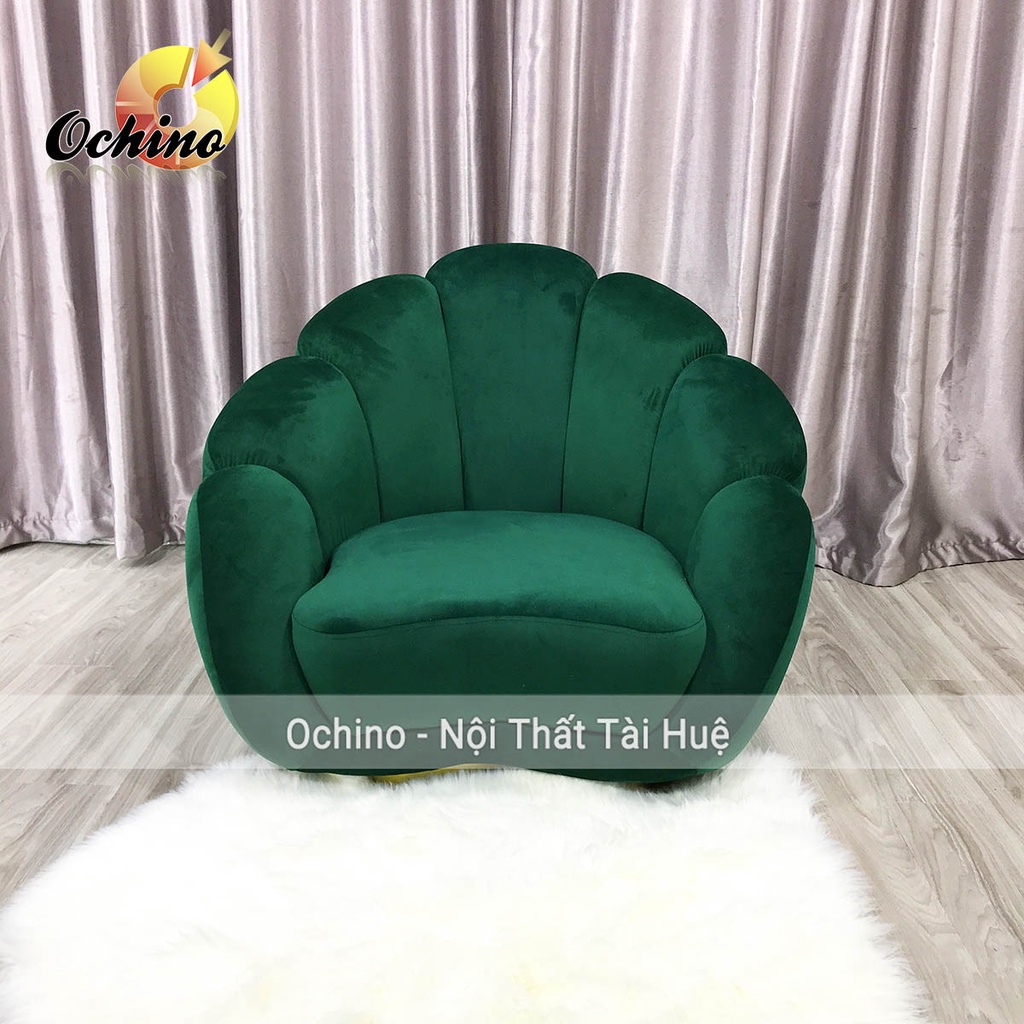 Ghế Sofa Đơn Dùng Để Trang Trí Và Chụp Hình Phòng Khách Hoặc Shop Chân Vàng Sang Chảnh (Đủ Màu)