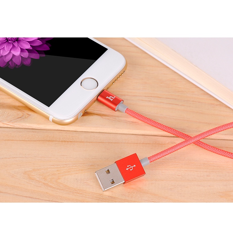 Cáp Ligh.tning HO.CO UPL09 Đầu Nhôm Dây Lưới Carbon Chống Gãy