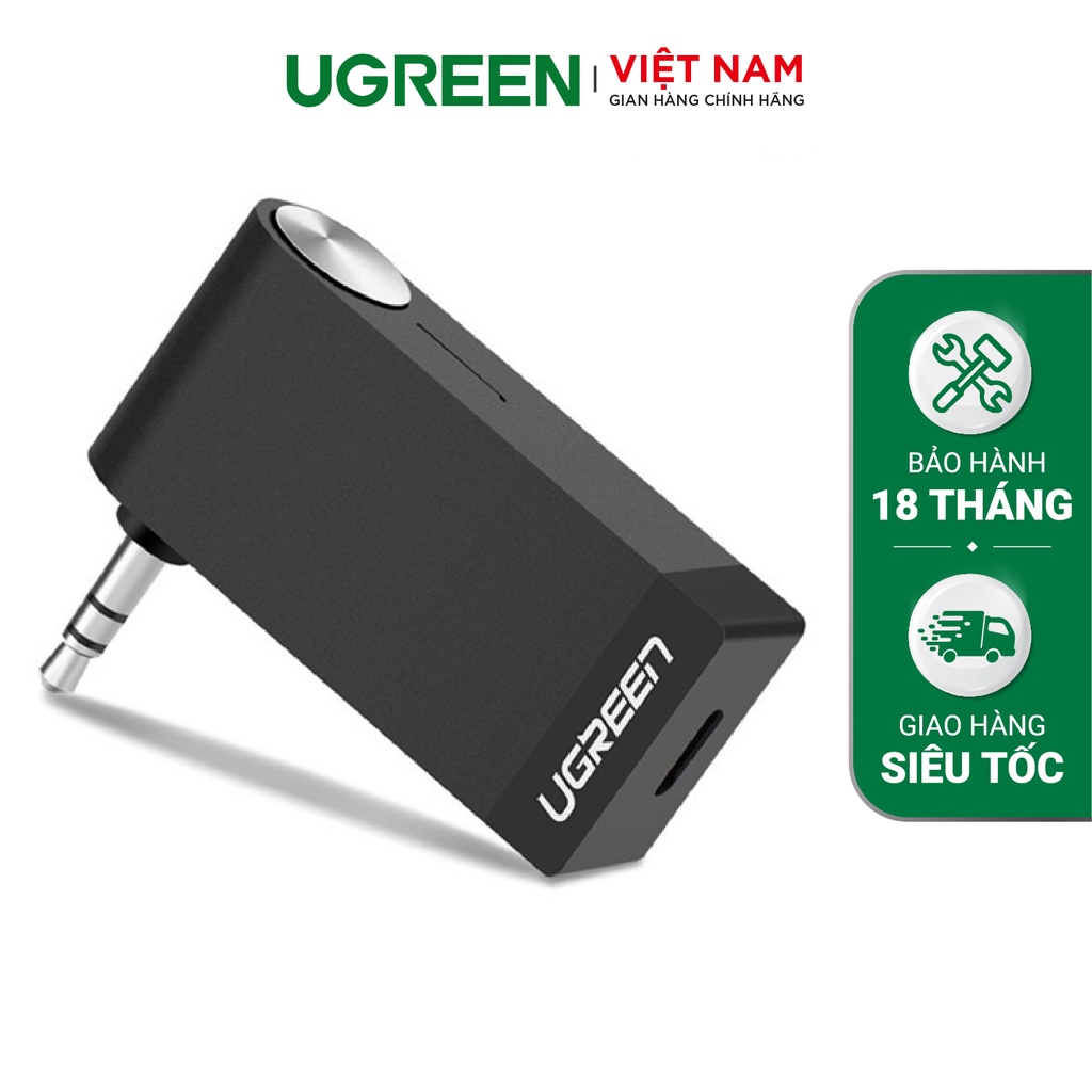 Thiết bị nhận âm thanh Bluetooth Music có hỗ trợ Mic cho Loa, Ô Tô Ugreen MM114 30348