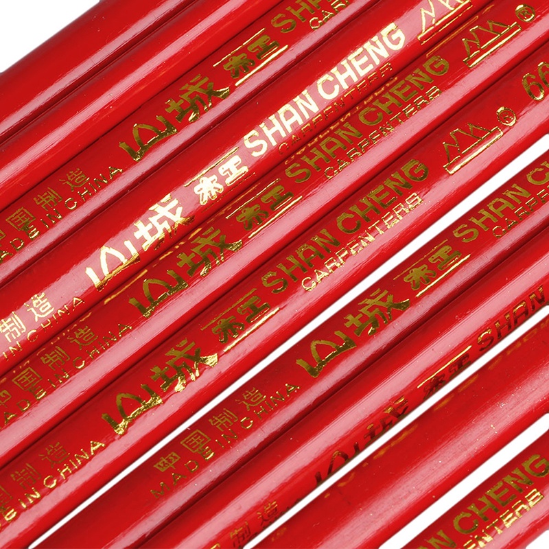 10 Chiếc Bút Chì Đen 175mm Cho Thợ Xây Dựng