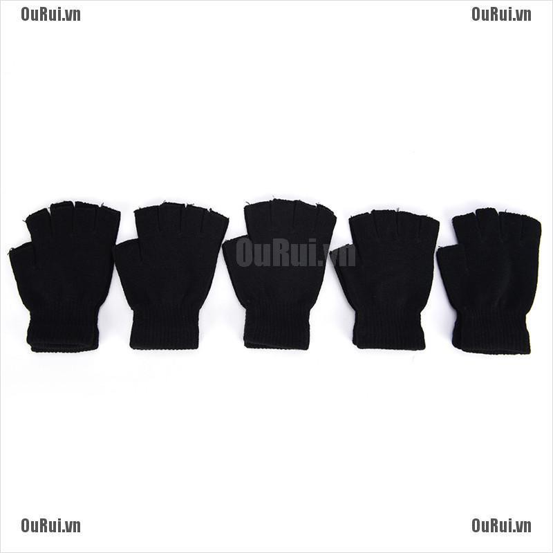 Găng Tay cotton Hở Ngón Ấm Áp Hợp Thời Trang Cho Nam