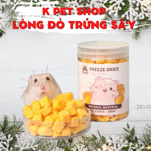 Lòng Đỏ Trứng Sấy  FREE SHIP  Đồ Ăn Vặt Không Chất Bảo Quản, Phụ Gia Hamster, Nhím , Sóc .....