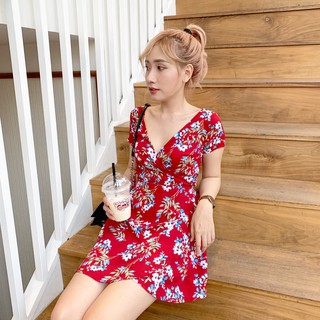 ĐẦM CỔ ĐẮP CHÉO ( SOLLIE DRESS)