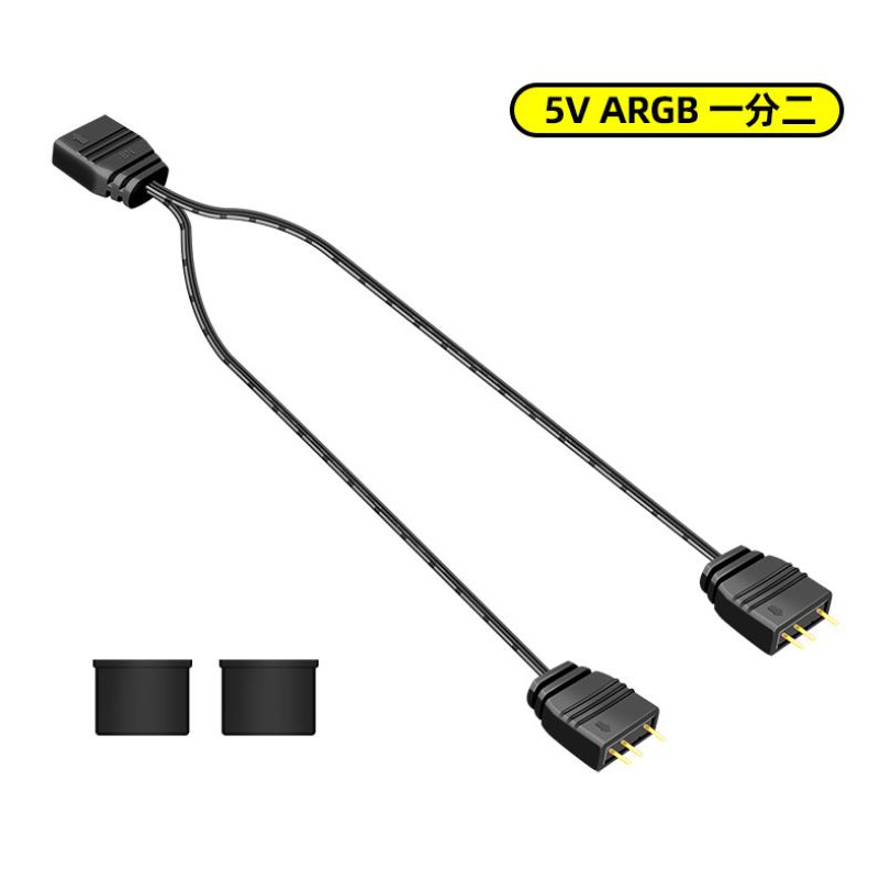 Dây Chia Jack ARGB 3 Pin 5v 1 Ra 2 - Dùng Cho Quạt Tản Nhiệt, Led ARGB