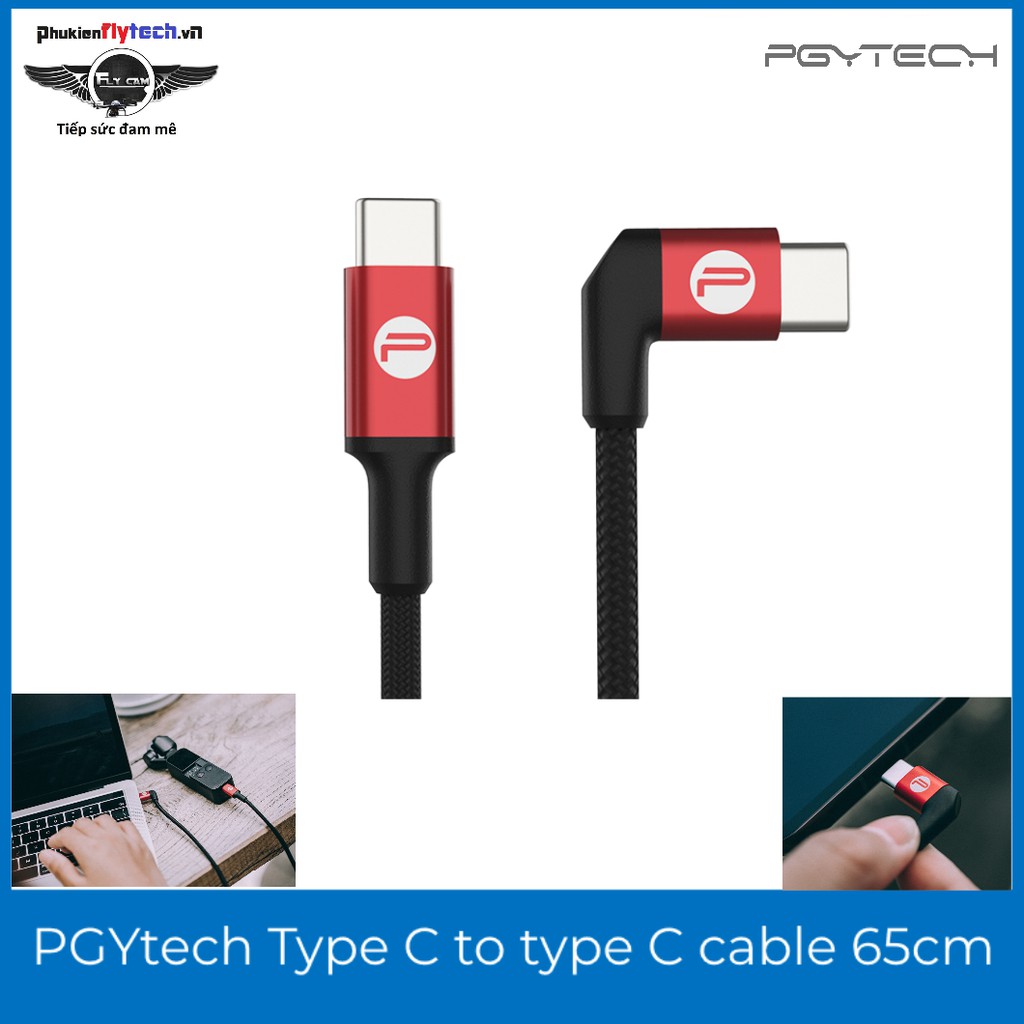 Cáp kết nối OTG – PGYtech Type C to C cable 65cm