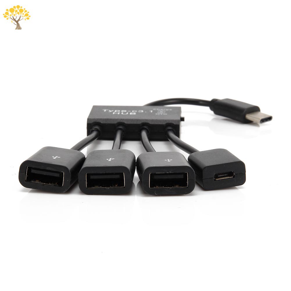 Dây Cáp Chuyển Đổi Usb 2.0 Loại C 4 Trong 1 Đa Năng