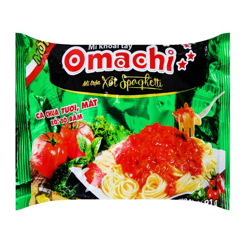 Combo 10 gói mì trộn Omachi sốt spaghetti