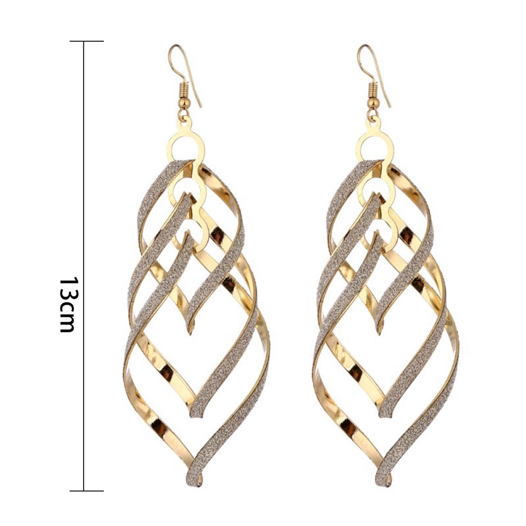 Cặp khuyên tai nhiều tầng phong cách Vintage độc đáo thời trang cho nữ