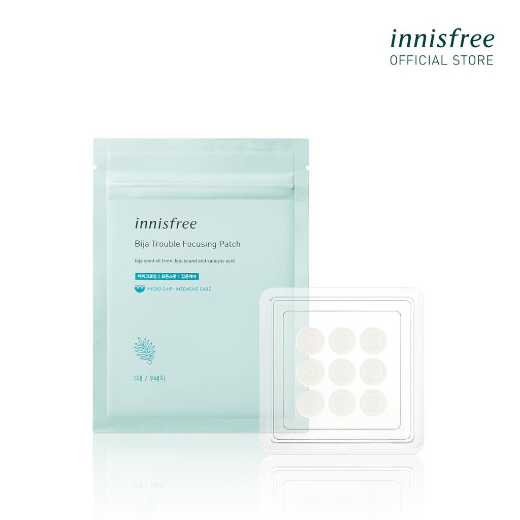 [Mã COSIF11 giảm 10% đơn 400K] Miếng dán làm dịu mụn innisfree Bija Trouble Focusing Patch (1 Tờ)