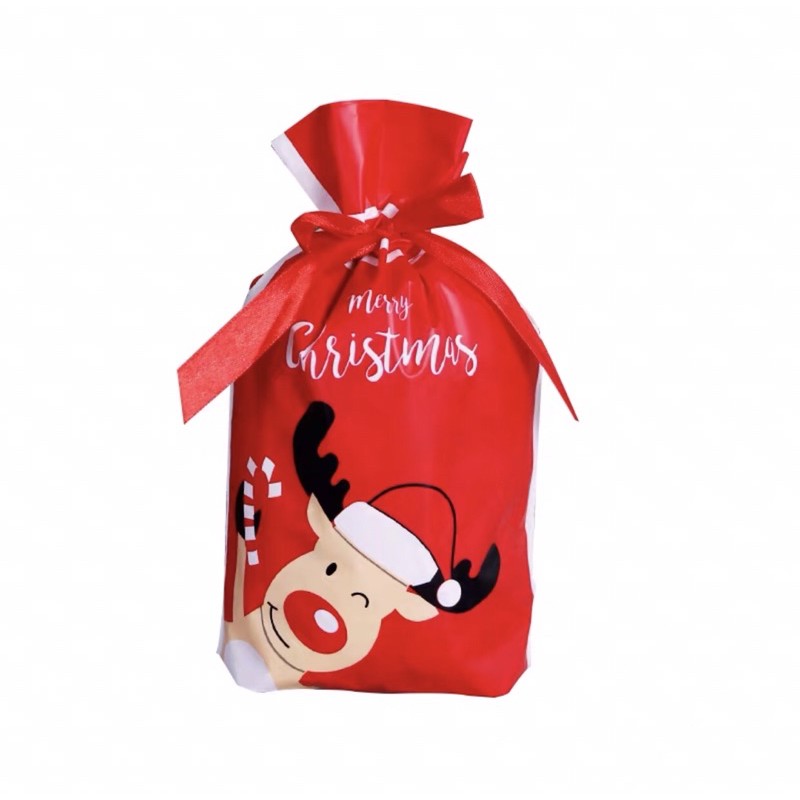 Túi rút dây đựng bánh kẹo nhiều mẫu giáng sinh và Tết - set 10 cái và 5 cái