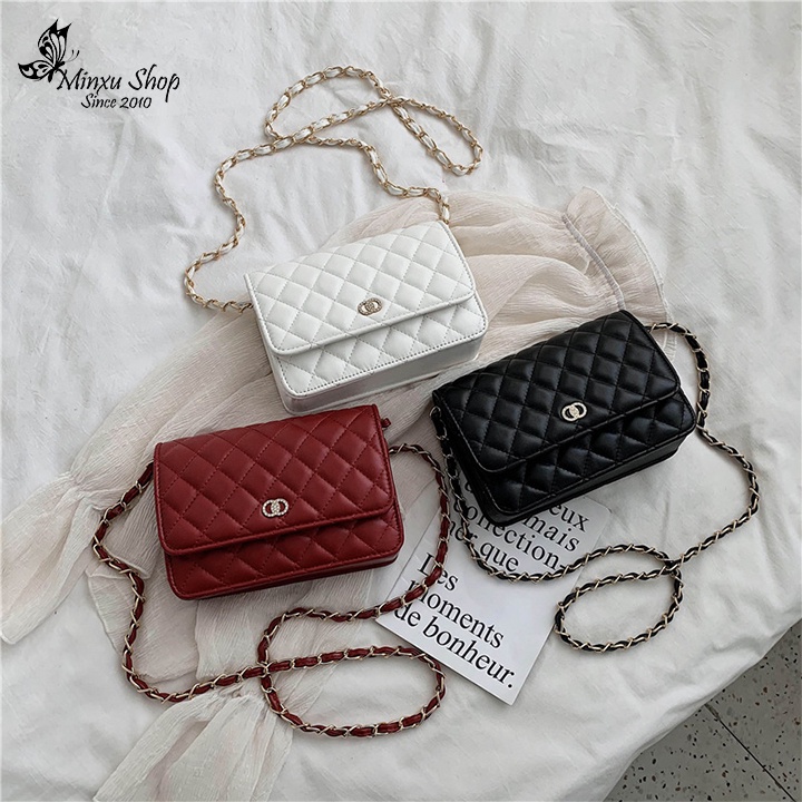 Túi Xách Đeo Chéo Nữ, Túi Đeo Dây Xích Sang Chảnh, Chất Liệu Da PU Cao Cấp Phong Cách Hàn Quốc TD21