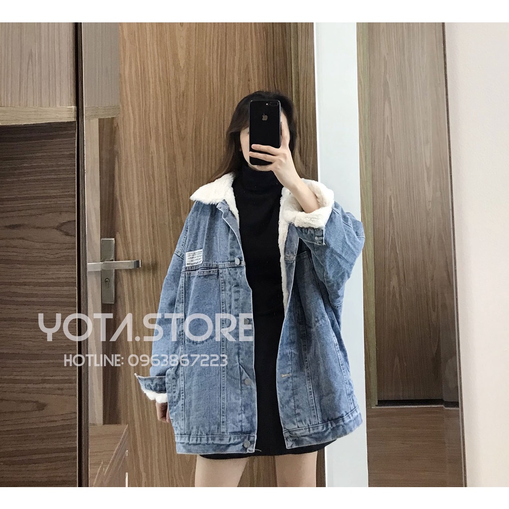 Áo khoác jeans lót lông - KL05