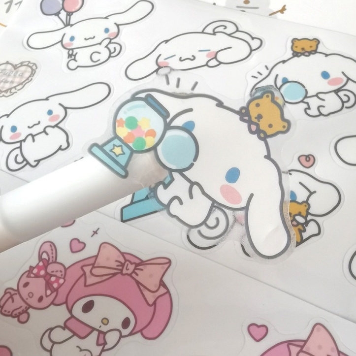 Sticker Bế Nhãn PVC Nhân Vật Hoạt Hình Sanrio Kuromi Melody Anime Cute