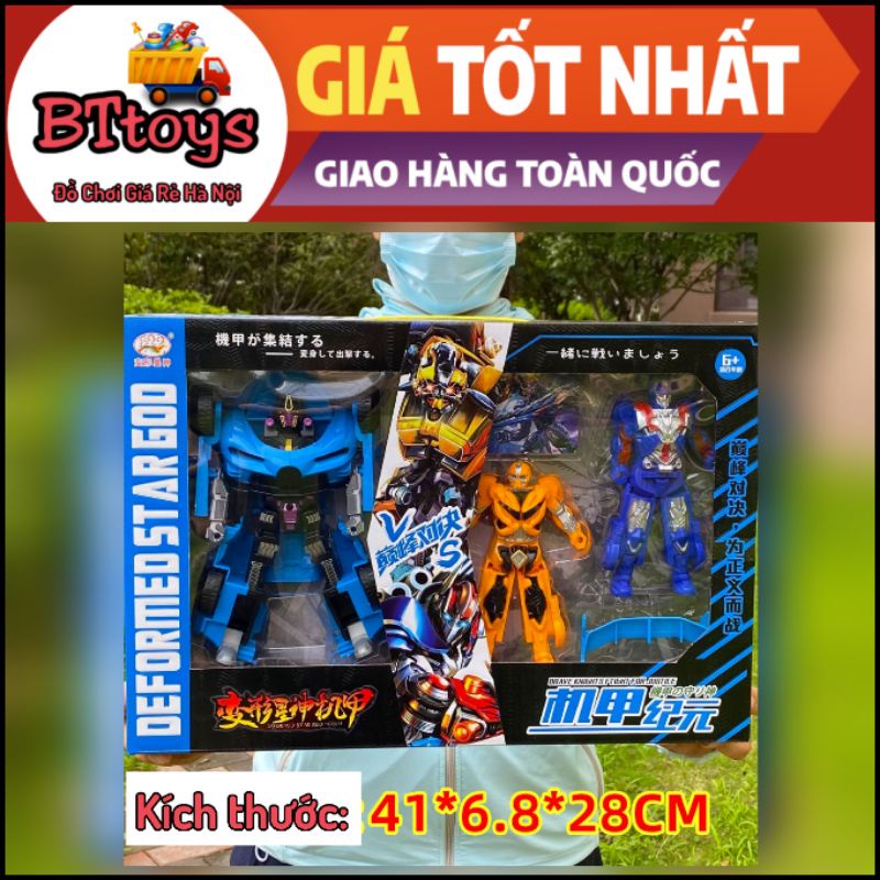 Siêu nhân Robot đồ chơi biến hình 2in1 từ Robot sang ô tô và ngược lại