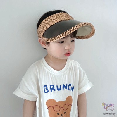 Mũ Lưỡi Trai Nửa Đầu Màu Sắc Phản Quang Thời Trang Mùa Hè Hàn Quốc Dành Cho Bé