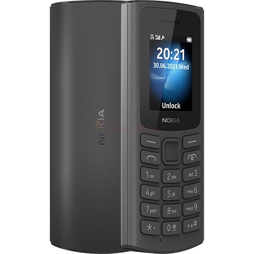 Điện thoại Nokia 105 4G - Hàng chính hãng - Màn hình 1.8inch TFT, Hỗ trợ 4G, Pin 1020mAh