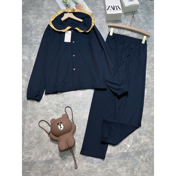 Bộ ngủ pizama bèo - Chất thun gân - Dành người dưới 55kg | BigBuy360 - bigbuy360.vn