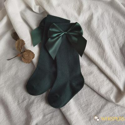 Tất cotton chống trượt màu trơn đáng yêu dành cho bé gái