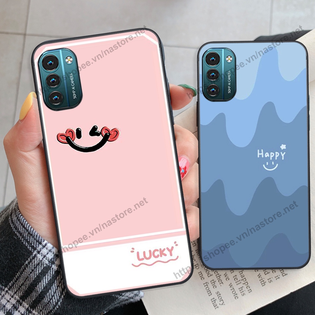 Ốp lưng Nokia G11 - Nokia G21 - Nokia 8.3 - Nokia X5 - Nokia X6 mặt cười, họa tiết caro đơn giản đẹp cute