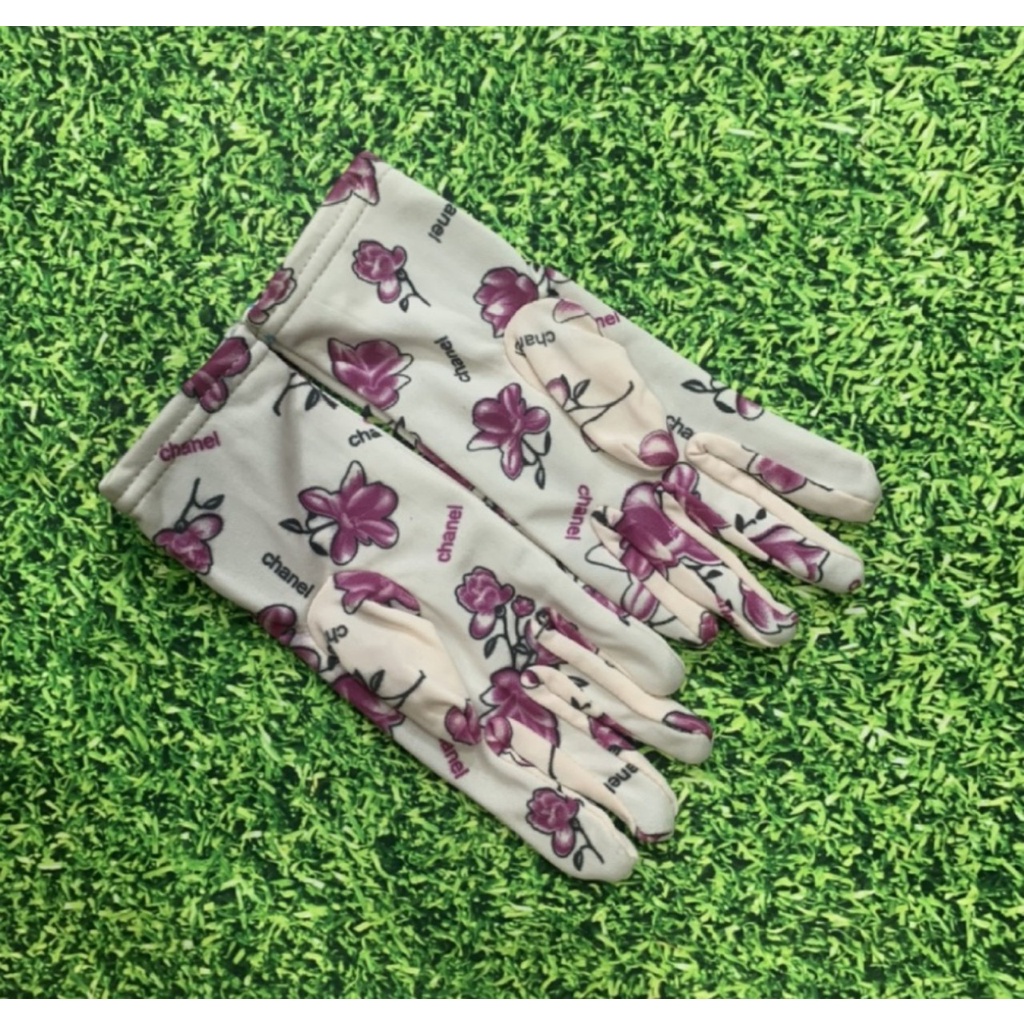 Bao tay găng tay Nữ chất liệu vải cotton chống nắng, giữ ấm lái xe, Kiểu dáng truyền thống, Bít 5 Ngón