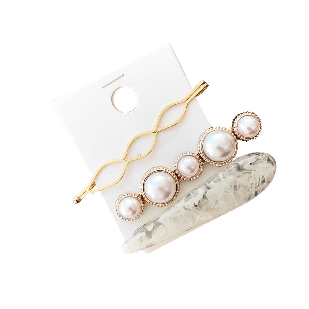 Kẹp Tóc BeautyBigbang Đính Ngọc Trai Thời Trang Lãng Mạn Dành Cho Nữ