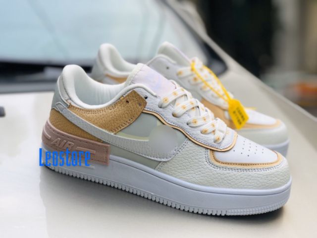 [Fullbox] Giầy air force shadow hoa cúc trắng kem